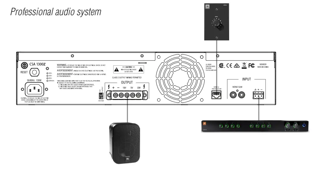 JBL CSA1300Z Commercial Series Amplifier-9