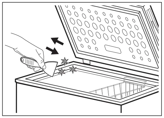 Scraping off the frost