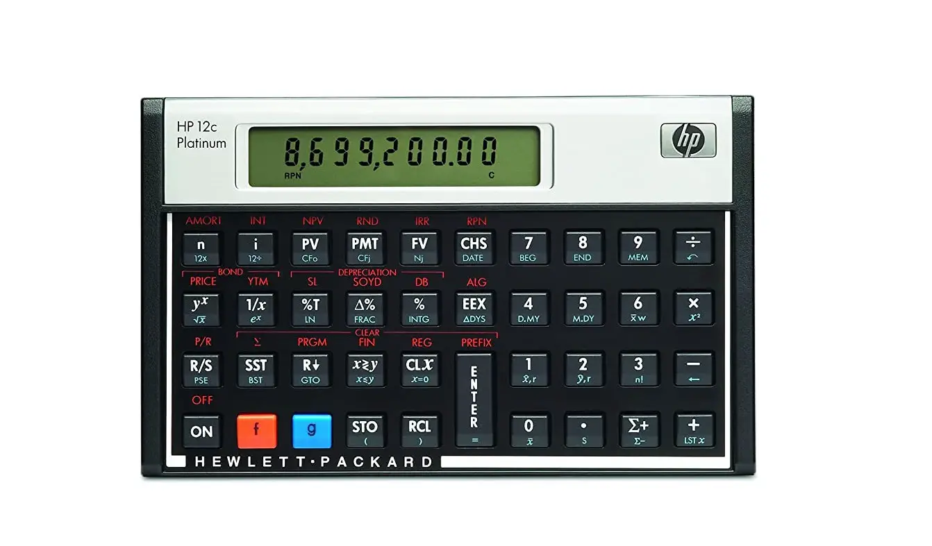 Hp 12c Financial Calculator Quick Start Guide