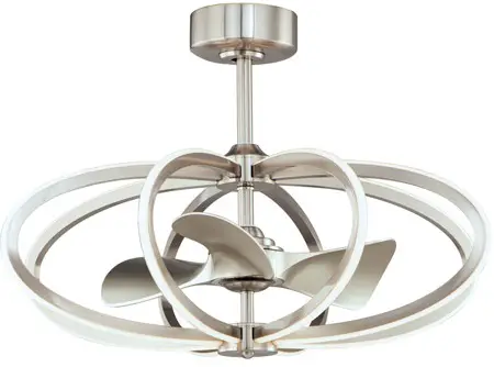 MAXIM LIGHTING 61006 Solstice 34 inch Satin Nickel Fandelight