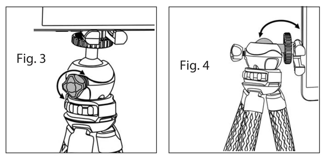CARSON TR-050 BoaPod Flexible Leg Tripod - MOUNTING1