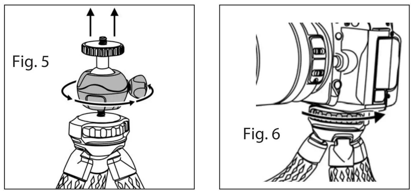 CARSON TR-050 BoaPod Flexible Leg Tripod - MOUNTING2