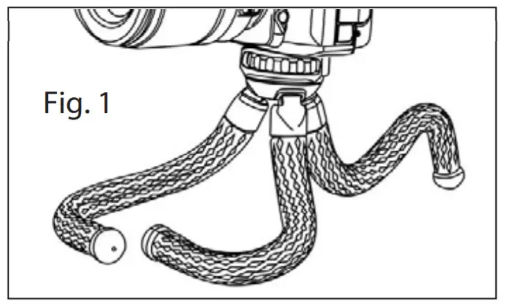 CARSON TR-050 BoaPod Flexible Leg Tripod - SETTING 2