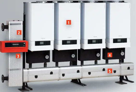 VIESSMANN VITODENS 200-W CASCADE Prefabricated Multiple Boiler System-fig2