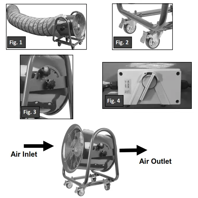 SIP INDUSTRIAL 05645 16 Inch Air Ventilator - ventilator
