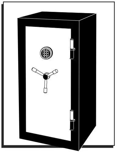 ULINE Fire Rated Floor Safe H-6732 -