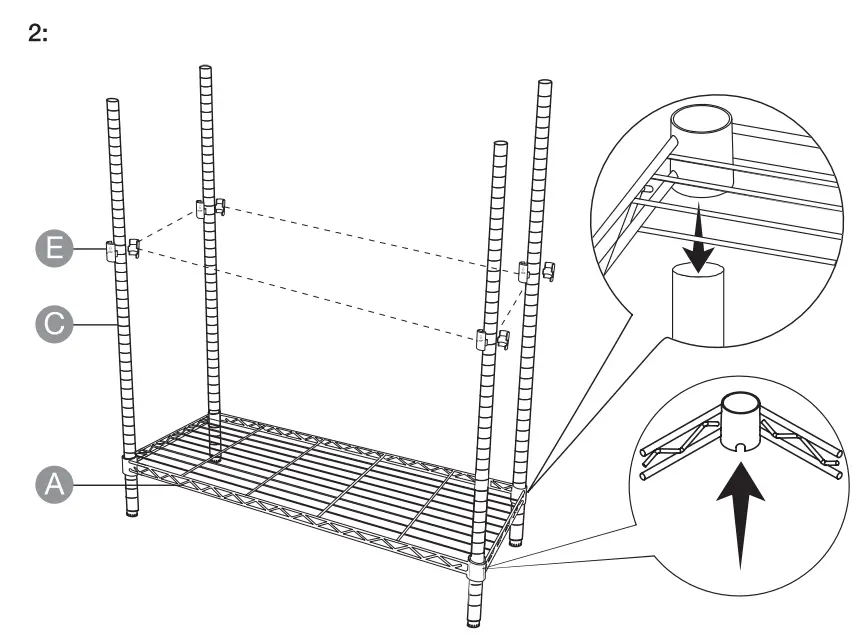 basics B01M0A4B9M 5 Shelf Shelving Unit Assembly