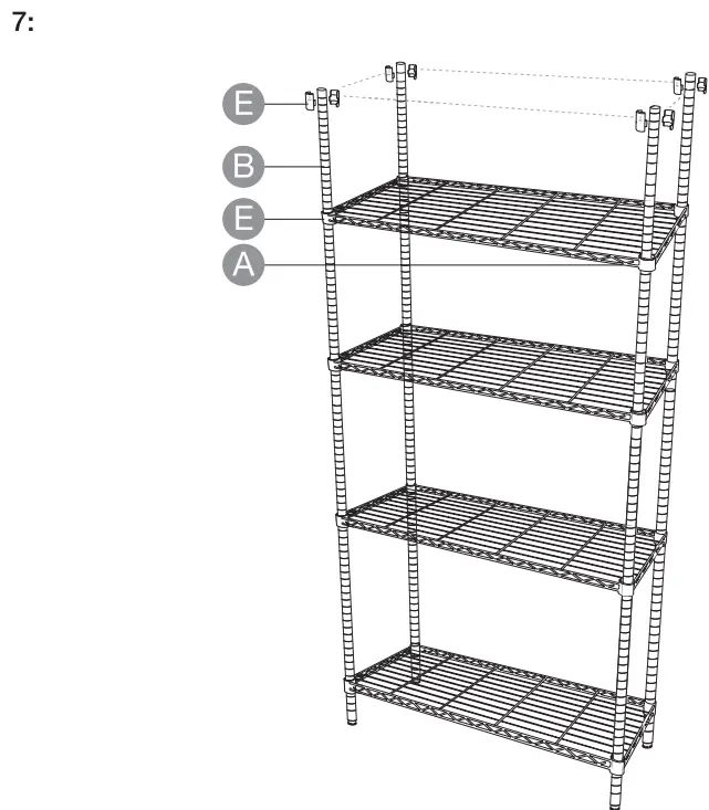 basics B01M0A4B9M 5 Shelf Shelving Unit Assembly