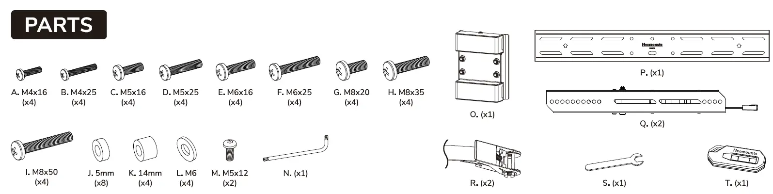 Neomounts WL35S-910BL16 TV Pillar Mount 2