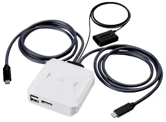 IOGEAR GC72CC 2 Port 4K USB C KVM Switch with DisplayPort output