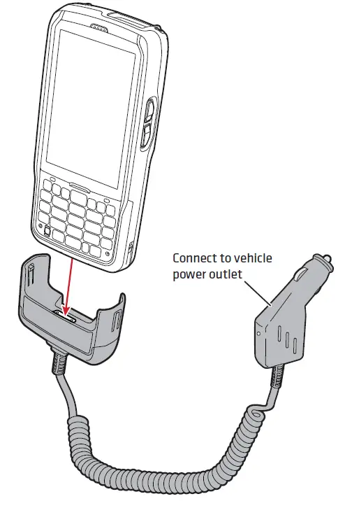 Intermec CN50, CN51 AE36 Vehicle Power Adapter 1
