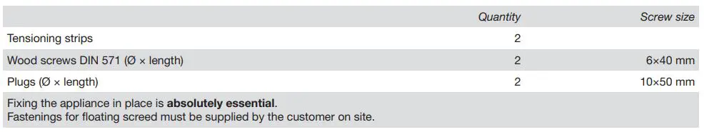 Miele PDR 928 G Professional Vented Dryer Installation Guide - Fixing without plinth