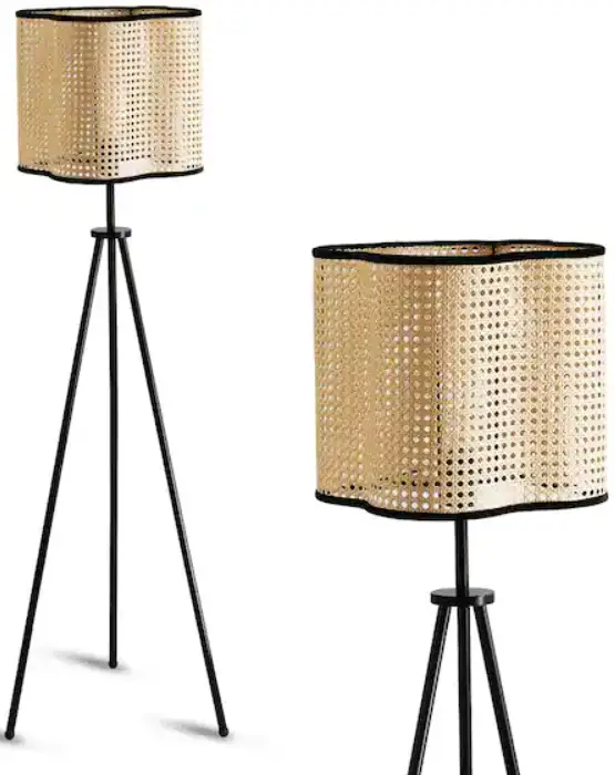 VIDALITE CE1008609 Beige Tan Tripod Floor Lamp