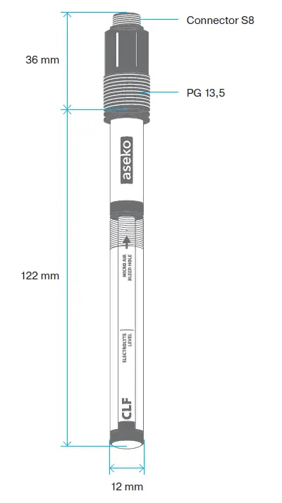 welldana CLF Free Chlorine Probe 2