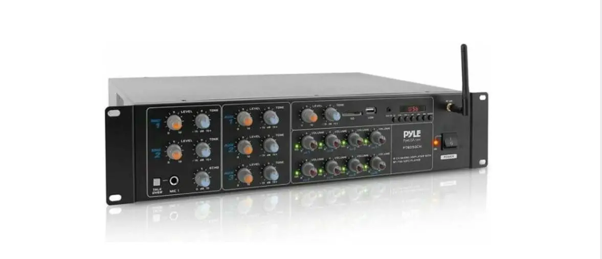 Pyle Pt8050ch Audio Karaoke Wireless Bt Amplifier User Guide