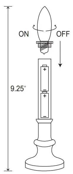 GE Holiday 78436 Classics Incandescent Window Candles
