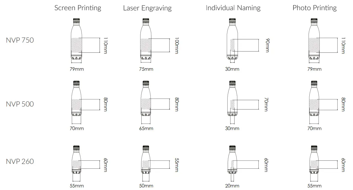 flashbay Nova Pure Printed Insulated Water Bottles