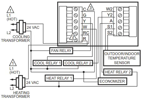 resideo TB7220U CommercialPRO 7000 Programmable Thermostat - Conventional System Wiring 7
