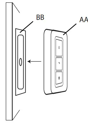 FEIT Electric UCL REMOTE Under Cabinet Handheld Wireless Remote - Adhesive Mount 3