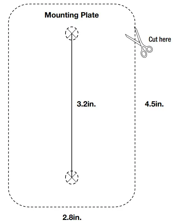 FEIT Electric UCL REMOTE Under Cabinet Handheld Wireless Remote - CUT OUT TEMPLATE
