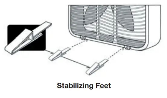 Comfort Zone CZ200ABK 20 Inch Box Fan - fig 1