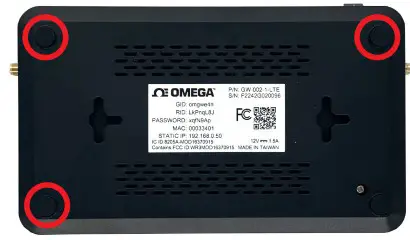 omega GW 002 Series APN - Replacing the SIM Card on the