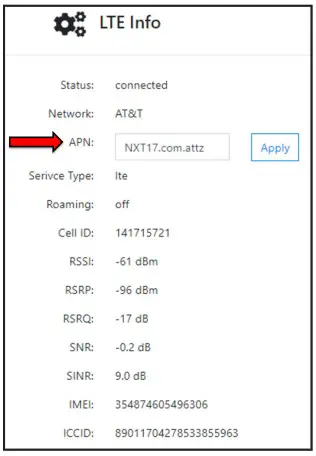omega GW 002 Series APN - Setting the APN 2