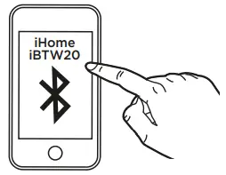 iHOME TIMEBASE iBTW20 - Bluetooth Pairing
