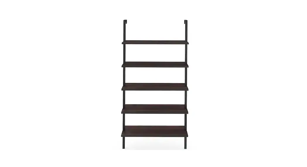 Nathan James 65503 Theo Walnut Brown 5-shelf Ladder Bookcase Instruction Manual