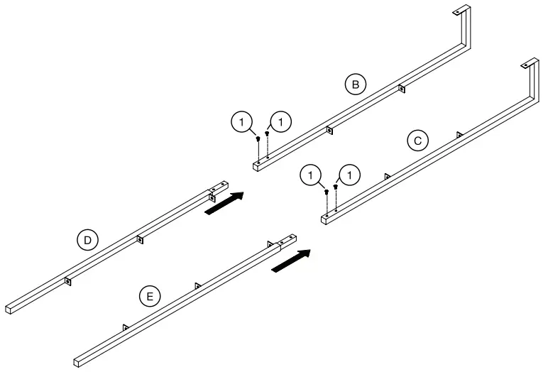 nathan james 65503 Theo Walnut Brown 5-Shelf Ladder Bookcase - fig 2