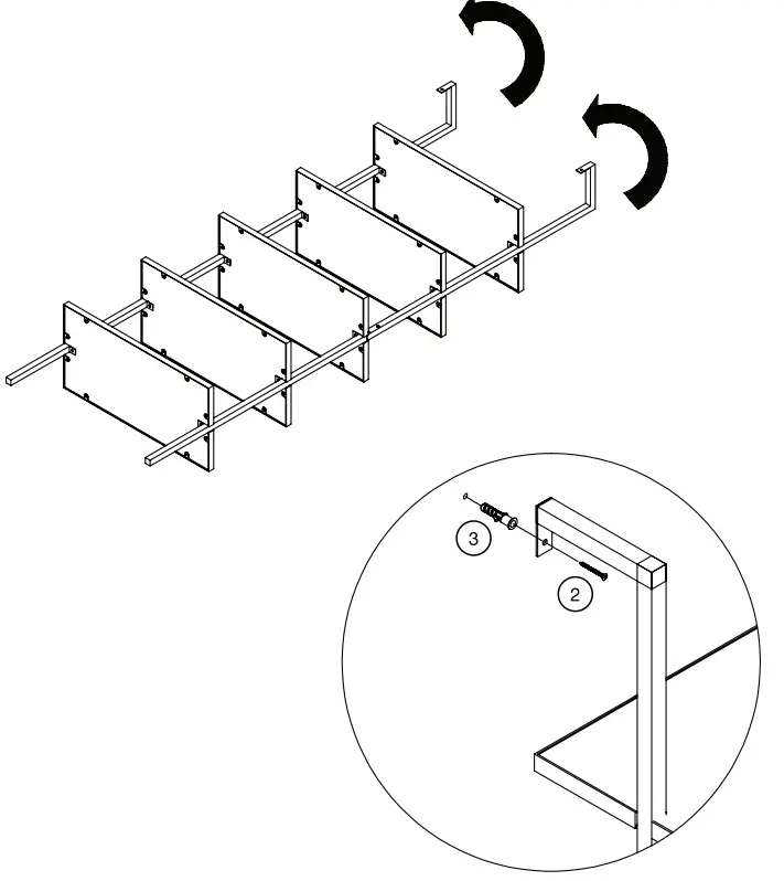 nathan james 65503 Theo Walnut Brown 5-Shelf Ladder Bookcase - fig 4