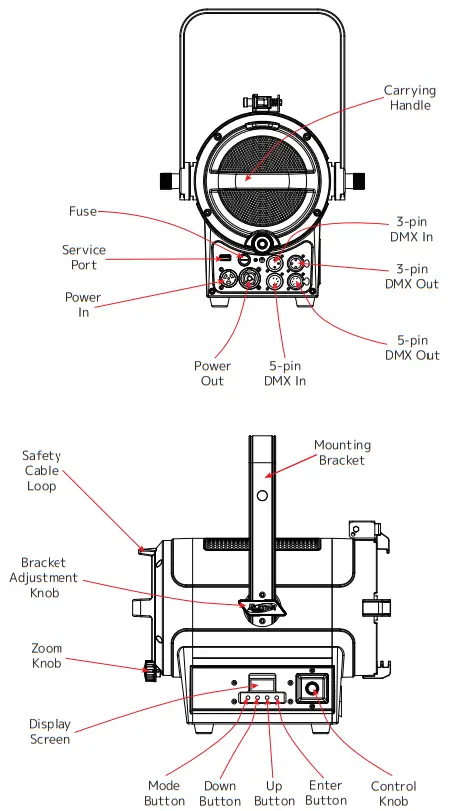 ELATION-KLF846-KL-Fresnel-6 FC-LED-Full-Color-Spectrum-LED-Light-FIG-4