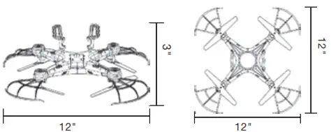 Quadrone I-Sight Quadcopter Drone - BREAKDOWN & DIAGRAM3