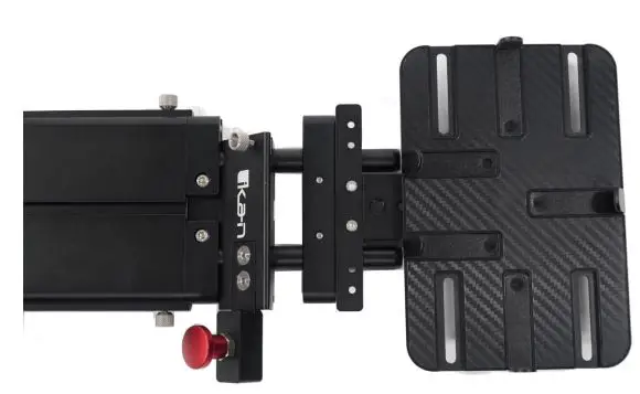 ikan PT4200-CVK Conversion Kit from Traditional to Tablet Teleprompter User Guiden - Slide the rod adapter into the teleprompter base