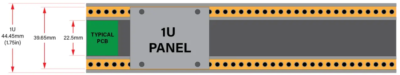 intellijel Stereo Mixer 1U Chainable Mono Stereo Audio Utility-INSTALLATION 2