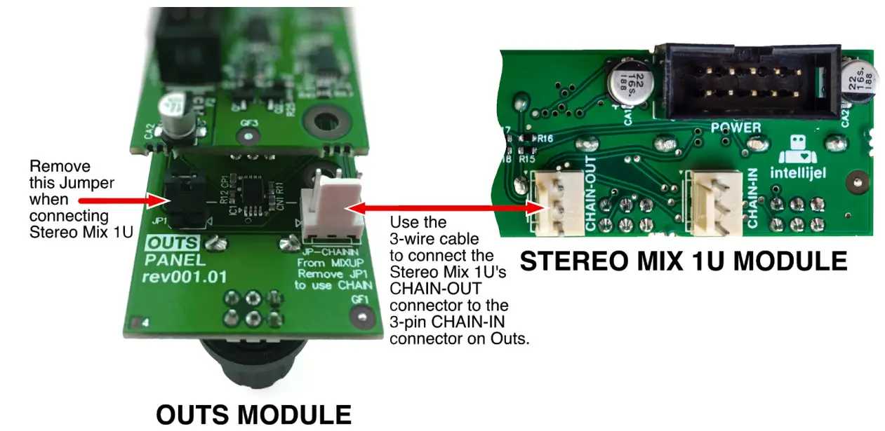 intellijel Stereo Mixer 1U Chainable Mono Stereo Audio Utility- sonic fidelity