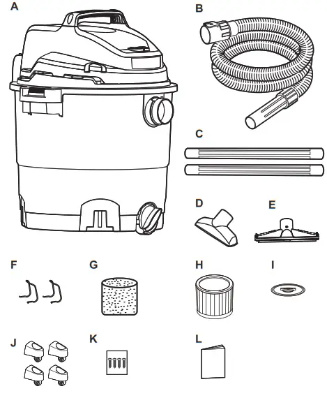 Vacmaster VJF912PF 0201 9-Gallon 4.5 Peak HP Wet Dry Vacuum - CHECKING CARTON