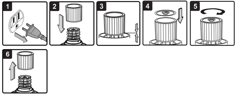 Vacmaster VJF912PF 0201 9-Gallon 4.5 Peak HP Wet Dry Vacuum - INSTALLING & CLEANING CARTRIDGE