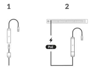 UBIQUITI NETWORKS INS-3AF-O-G Instant 802.3af Outdoor Gigabit PoE Converter