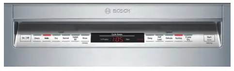 Bosch 24" Recessed Handle Dishwasher Screen