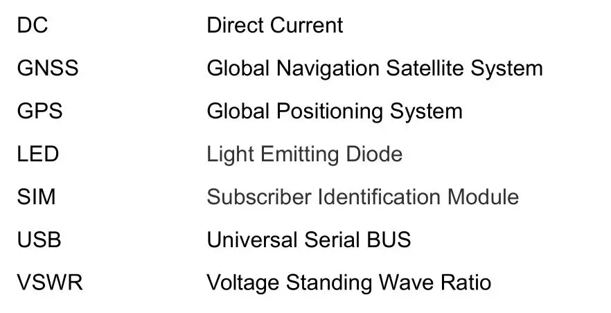 TERSUS GNSS RS460H Radio 2W Wireless Data Transceiver - Terminology