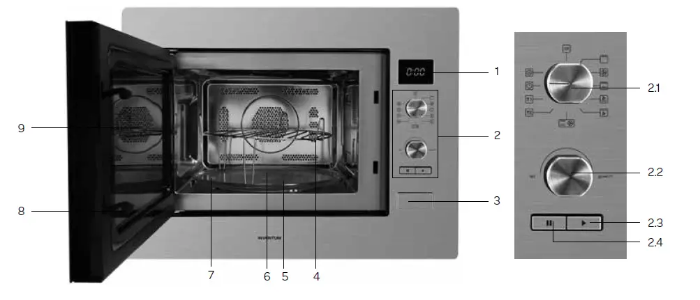 INVENTUM IMC6132F Built-in Microwave Oven-1