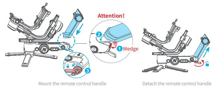FeiyuTech Scorp Pro Detachable 3 Axis DSLR Mirrorless User Guide - Installer