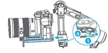 FeiyuTech Scorp Pro Detachable 3 Axis DSLR Mirrorless User Guide - Remove