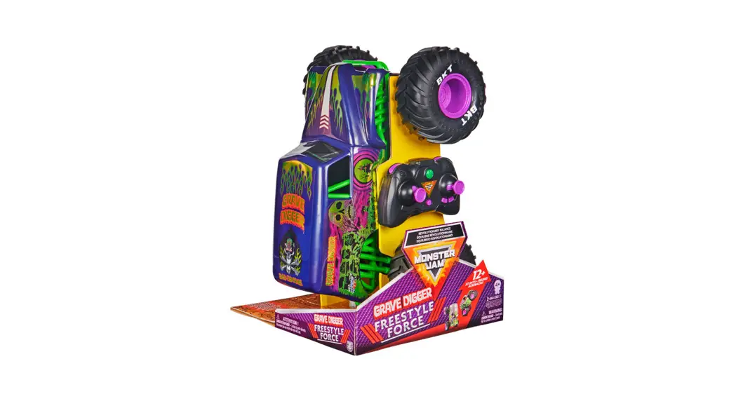 Monster Jam 528730 Grave Digger Freestyle Force Remote Control Car Instruction Manual
