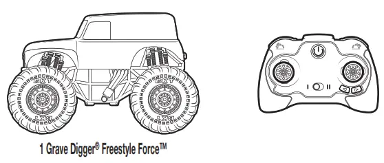 MONSTER JAM 528730 Grave Digger Freestyle Force Remote Control Car - MONSTER JAM 528730 Grave Digger Freestyle Force Remote Control Car - fig10