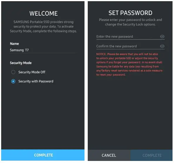 SAMSUNG Portable SSD T7 - For Android