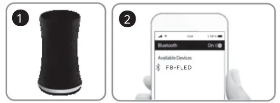 Dgl Group Live Love Music LED Wireless Speaker - paring