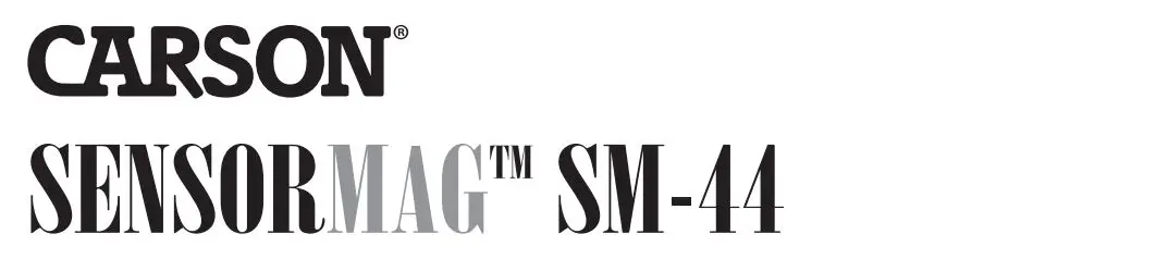 CARSON SM-44 Sensor Mag Camera Sensor Magnifier Instructions