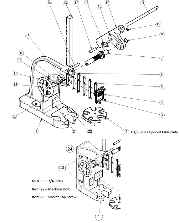 DAKE 1-2B-RDAKE-1-2B-Ratchet-Lever-Arbor-Press-1atchet-Lever-Arbo- Press-3